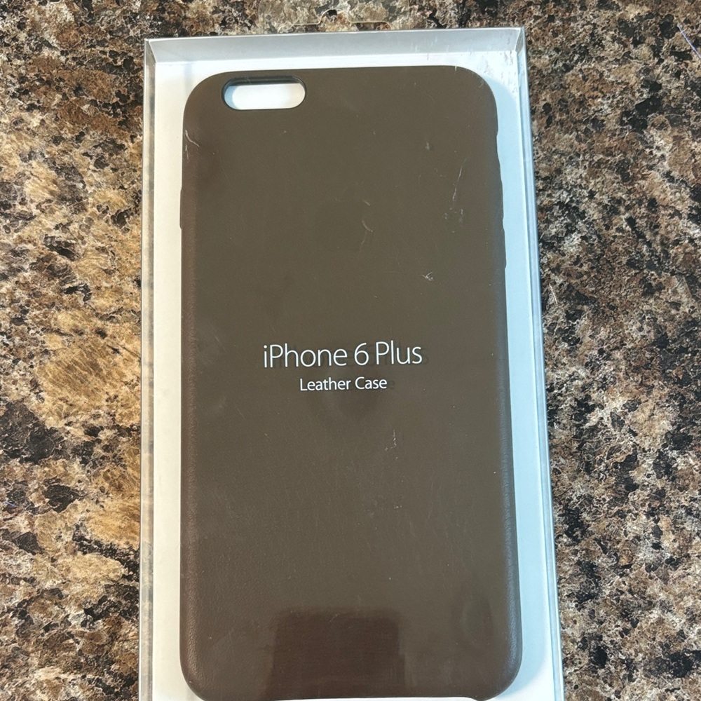 iPhone 6 Plus Leather Case - Brown